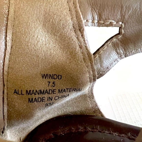 Steve Madden Beige Gladiator Wedge Zip Ankle Sandal - Picture 5 of 6